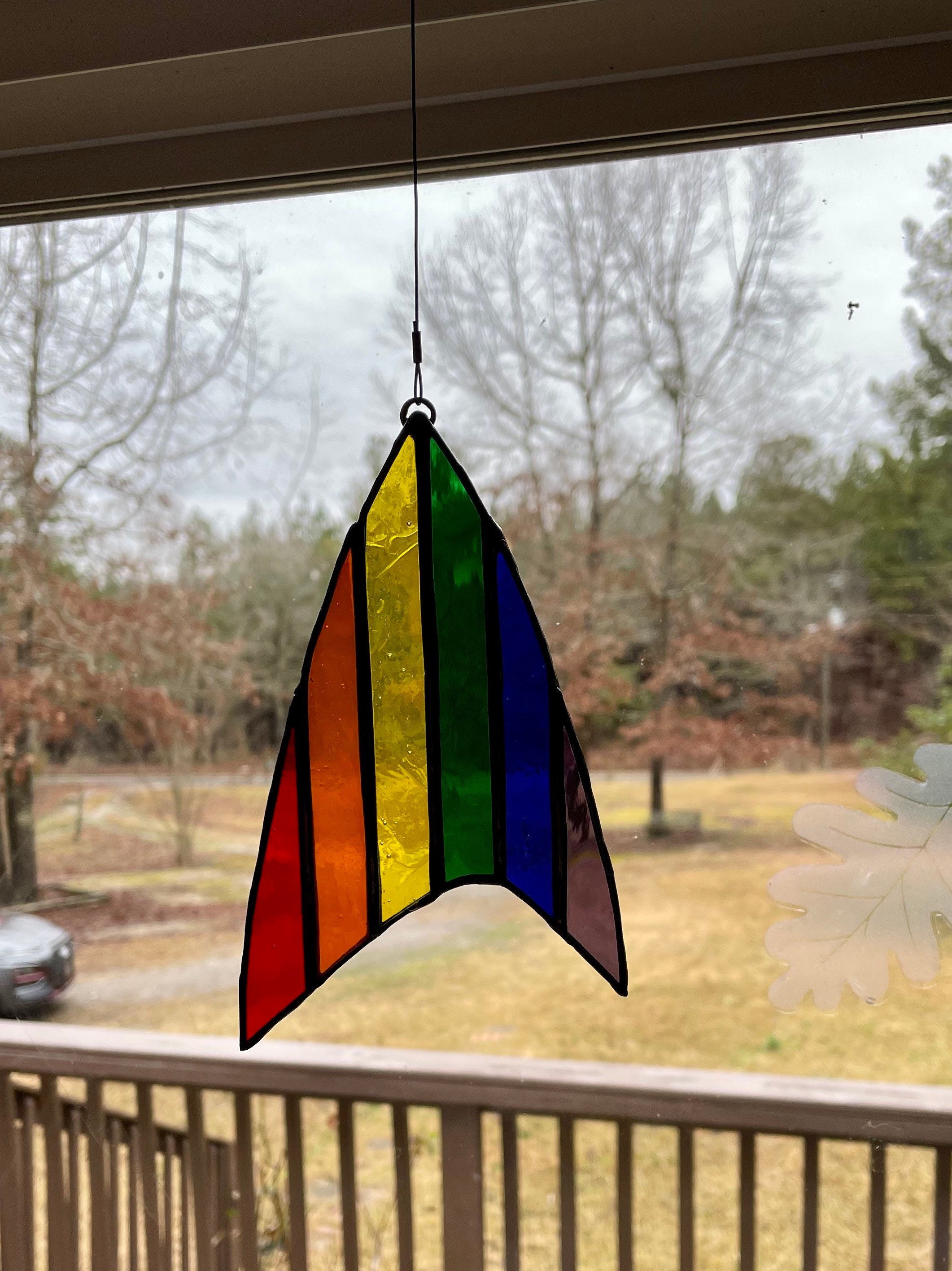 Kurt Adler Stella Di Vetro Pride – Decorazione Natalizia Arcobaleno Con Glitter 10cm