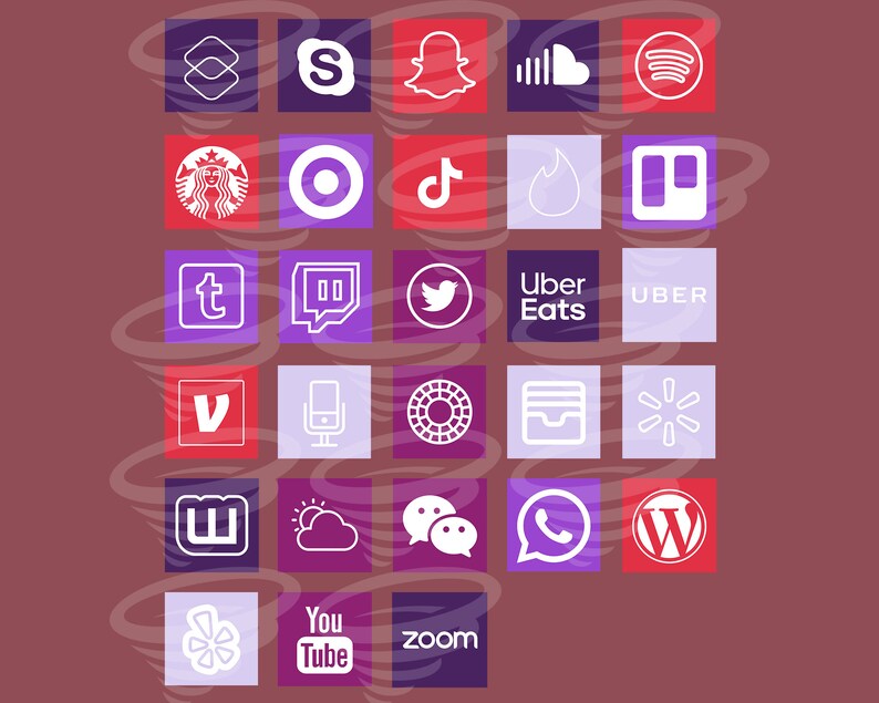 Pink App Icon Covers Halloween App Icon Covers Neutral iOS 14 Red Spooky Skeleton App Icons for iOS 14 Purple App Icons