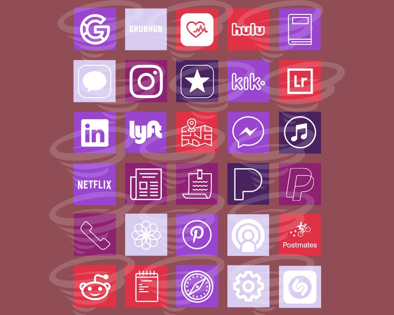 Pink App Icon Covers Halloween App Icon Covers Neutral iOS 14 Red Spooky Skeleton App Icons for iOS 14 Purple App Icons