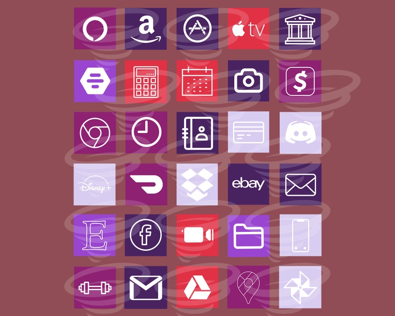 Pink App Icon Covers Halloween App Icon Covers Neutral iOS 14 Red Spooky Skeleton App Icons for iOS 14 Purple App Icons
