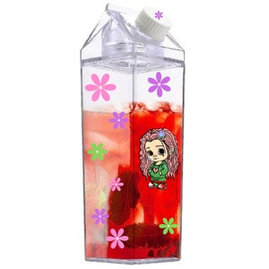 Karol G Cartoon Melk Waterfles