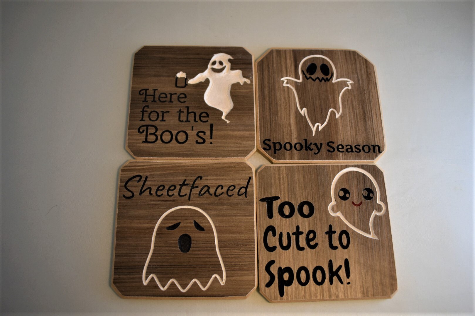 Halloween Coasters Set Etsy