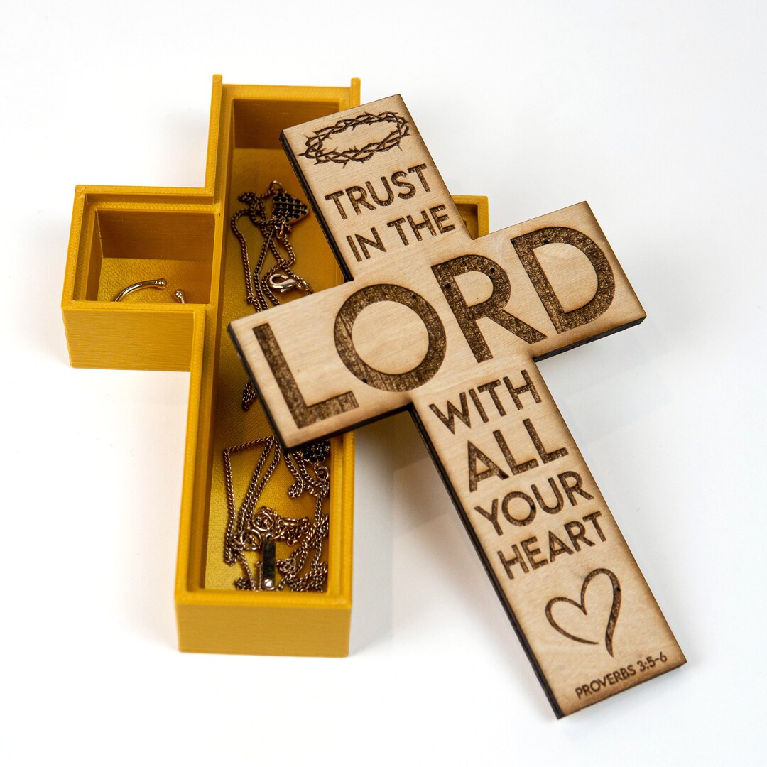 Cross Cross Jewelry Box Jewelry Box Custom Cross Wood Etsy
