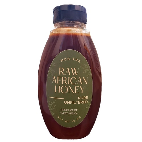 Pure Raw Spring Honey 22 Ounce Glass Jar Nectar From Black Etsy