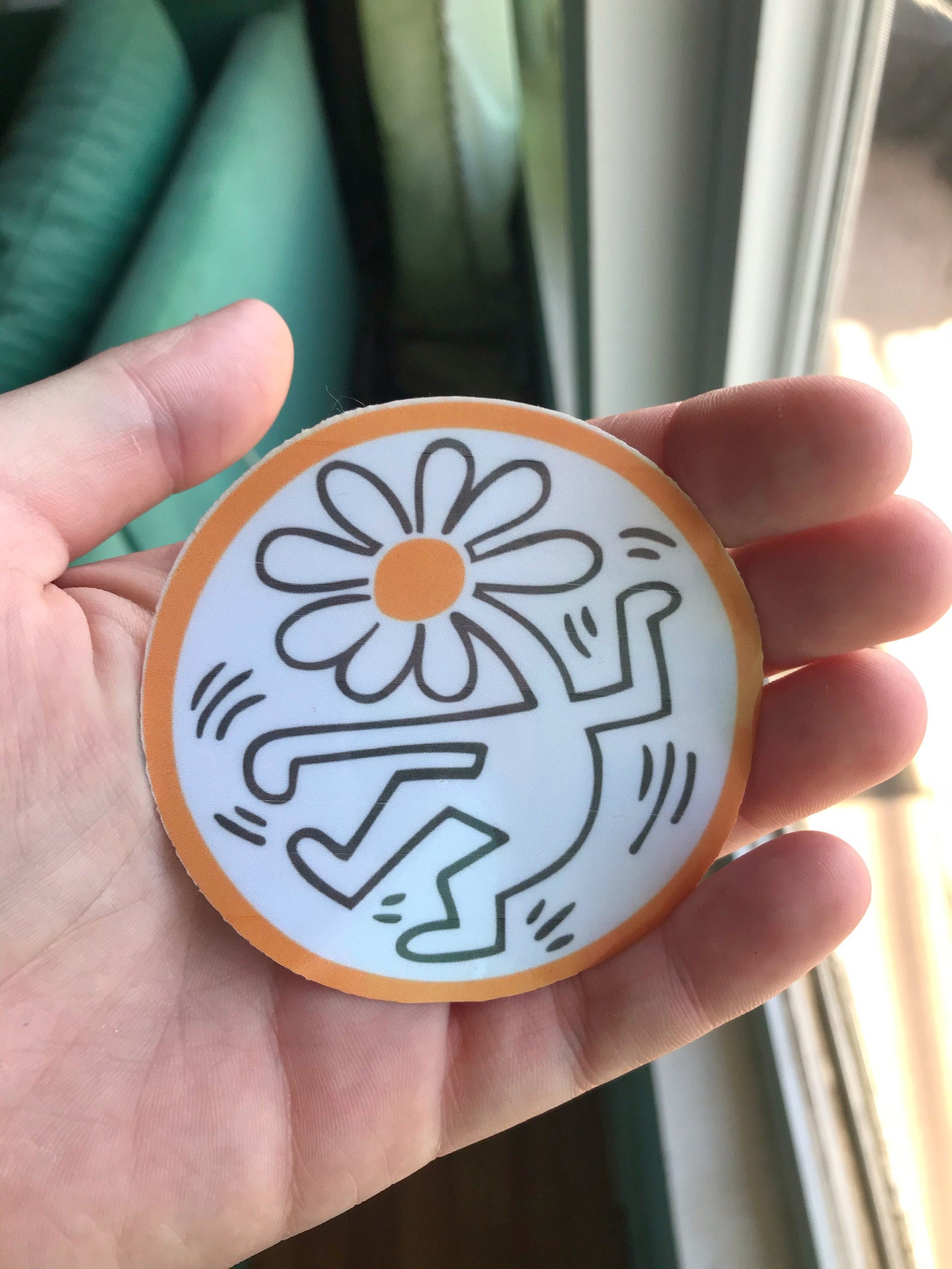 keith haring dancing flower