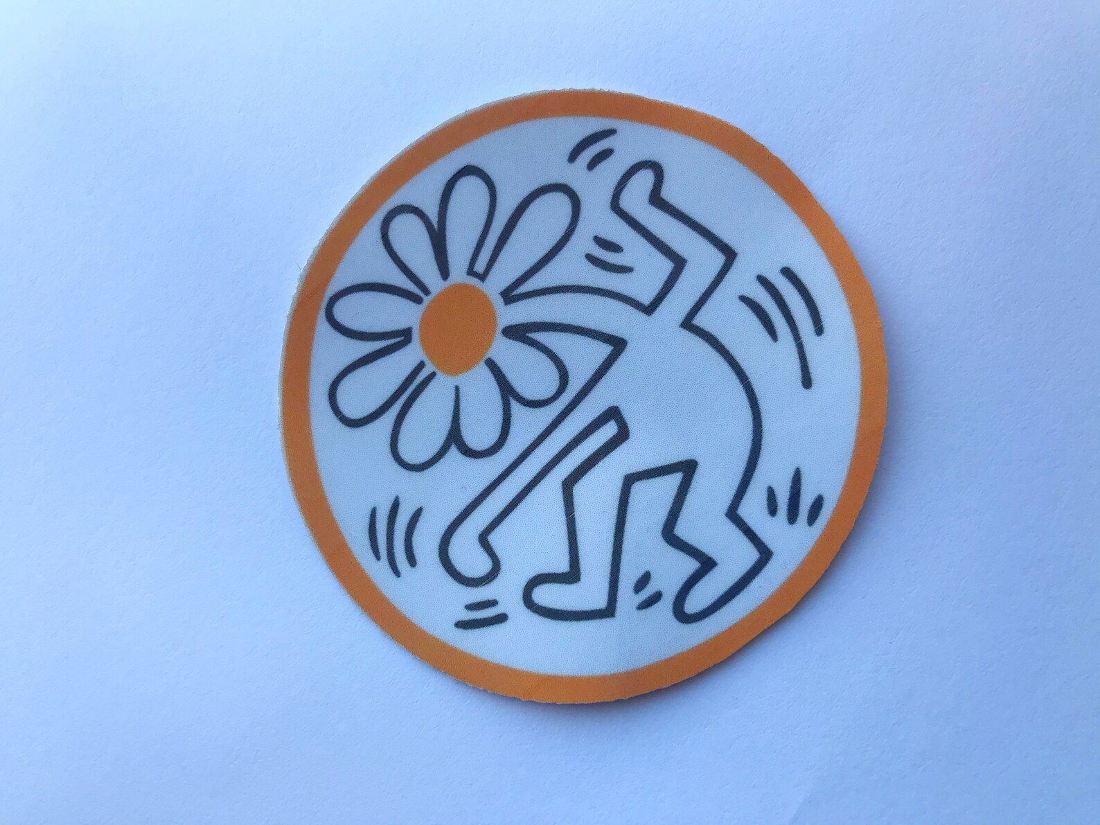 keith haring dancing flower