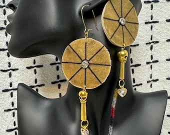 Bison Parfleche Earrings