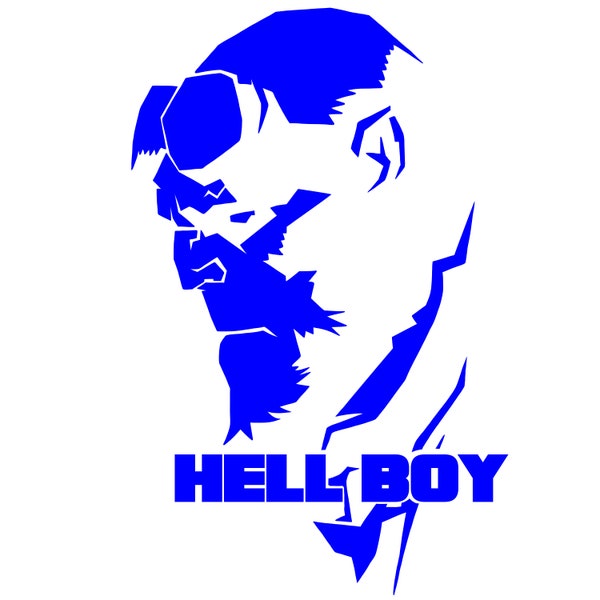 Vinyl Sticker Hellboy Vinyl Decal - Comic Book Fan Art Sticker