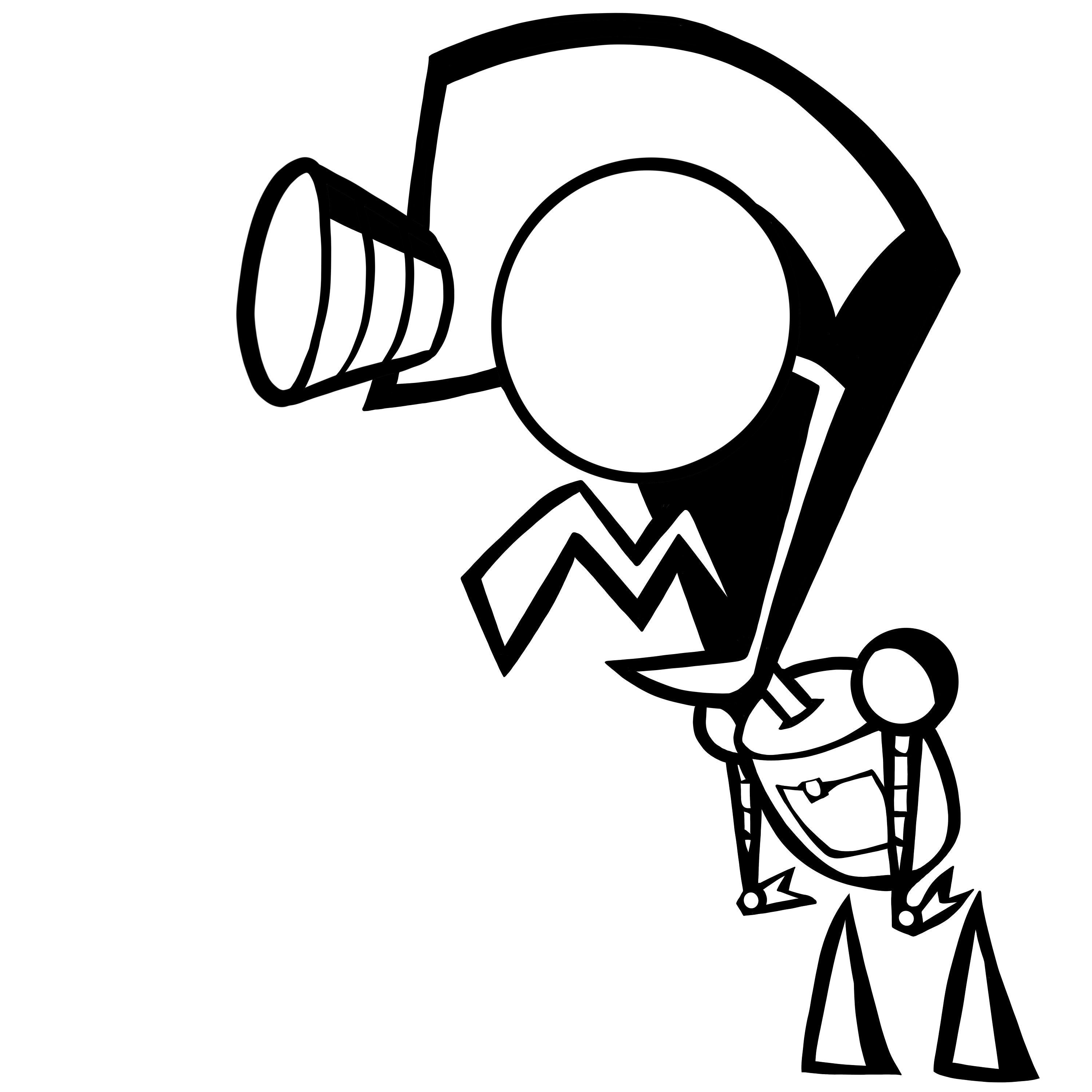 Invader Zim Gir Vinyl Sticker Decal - Etsy