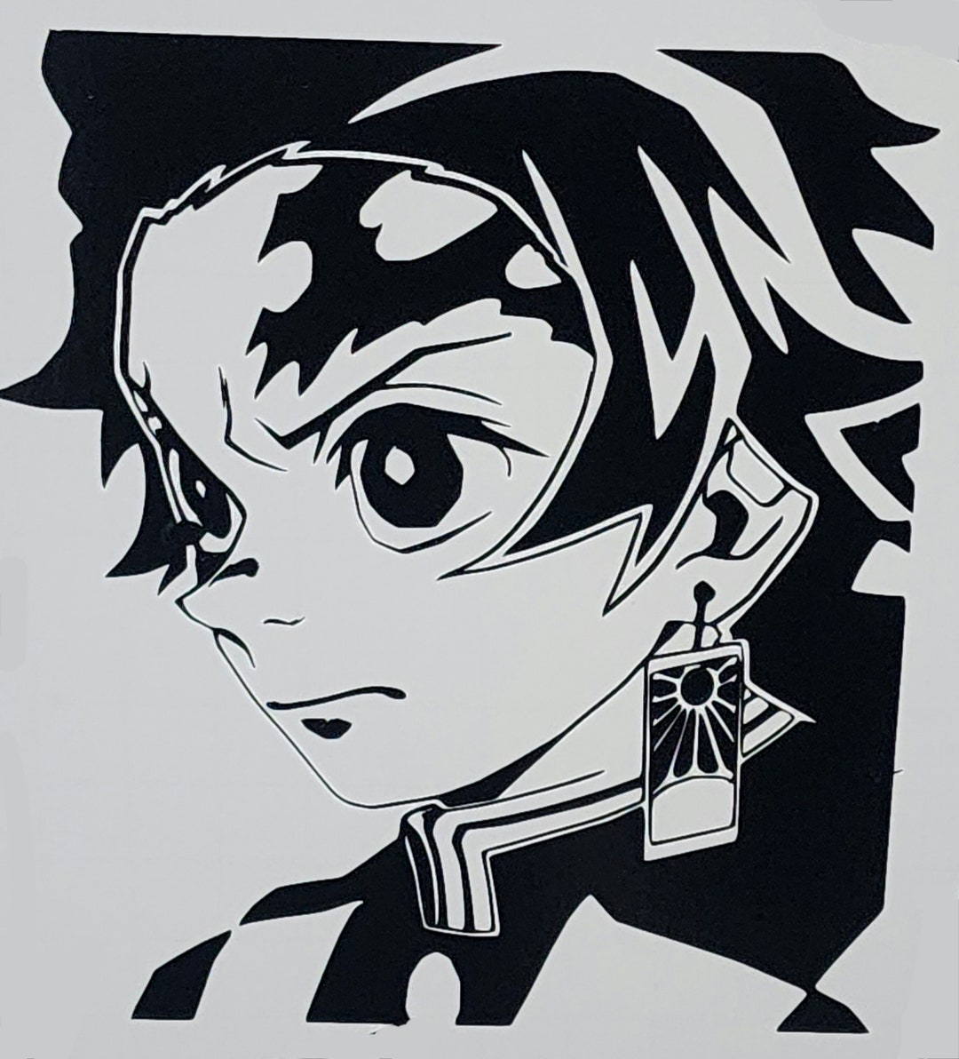 Demon Slayer Tanjiro Kamado Vinyl Decal Anime Sticker Kamado Etsy