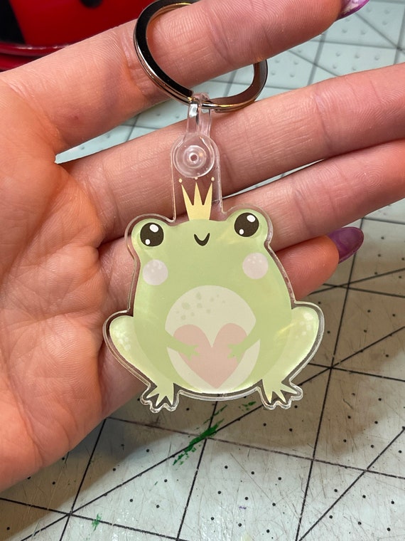 Cute Frog Acrylic Keychain -  Canada