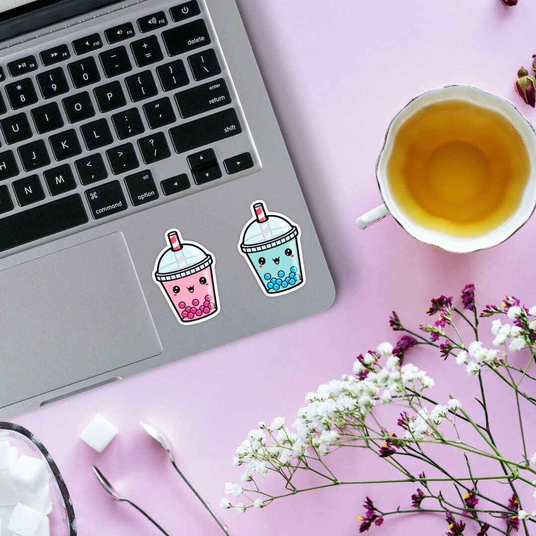 Tapioca Sticker Kawaii Boba Tea Stickers - Kawaii Bubble Tea Stickers - 2.5 Inches Tall ...