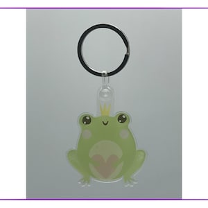 Cute Frog Acrylic Keychain