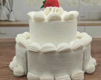 SPECIAL OCCASION CAKE with 2 Layers Felt Play Food