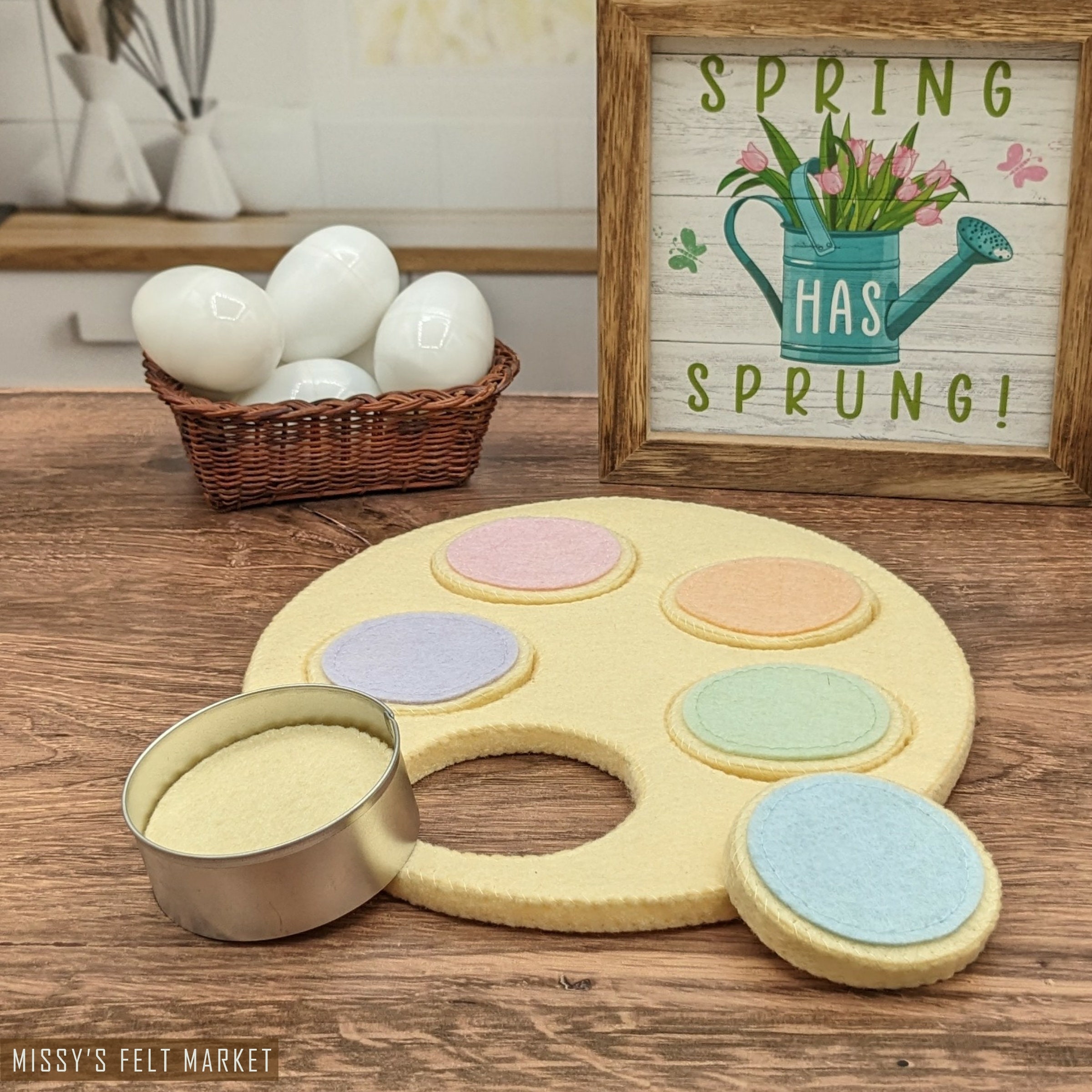 Springtime Easter CUT OUT COOKIES Felt Play Food