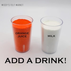 Orange or Grape Juice; Chocolate or White Milk Only