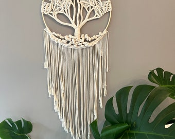 Árbol de la vida Macrame grande / Árbol de la vida / Árbol colgante de pared / Árbol de la vida / Árbol Macramee / Árbol anudado / Regalo para casa nueva