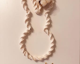 Macrame bunny / Easter / door decoration / Easter decoration / macrame door decoration / bunny-shaped decoration / bunny Easter / bunny