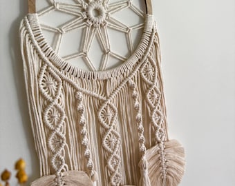 XXL macrame dreamcatcher, macrame dreamcatcher, wall decoration, wall hanging, home decoration