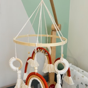 Baby Mobile | macrame mobile | Rainbowmobile | Baby mobile macrame | Rainbow macrame | Macrame Rainbow Mobile