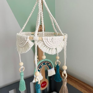 baby mobile | Room decoration | Cot Toy | babycarusel | macrame mobile | macrame baby mobile