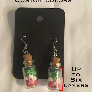 Custom Origami Star Jar Earrings