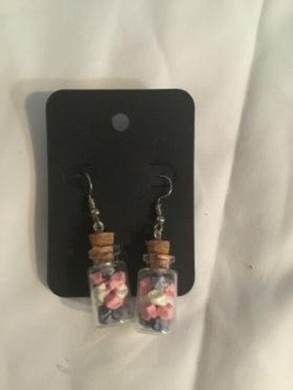 Gender Pride Star Origami Jar Earrings