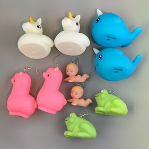 Large Rubber Earrings