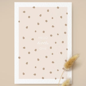 Postkarte "hello little one"