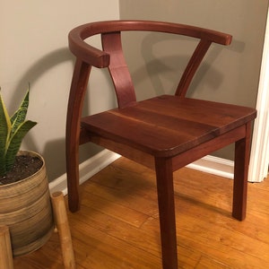 Silla de escritorio de cerezo macizo