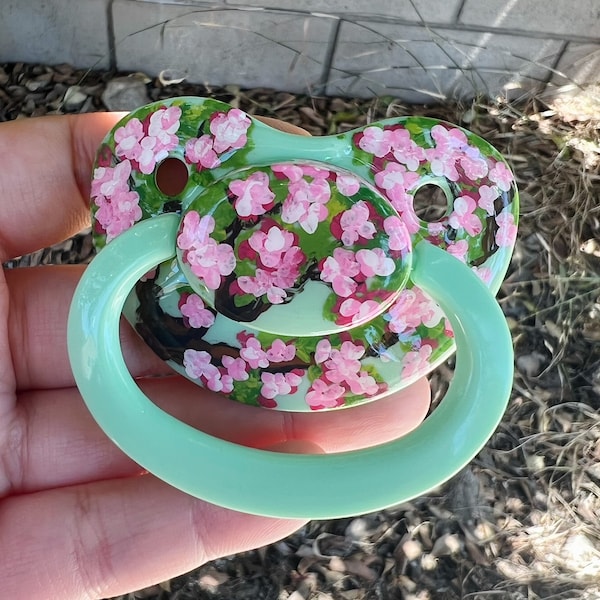 Kawaii resin cherry blossom adult pacifier