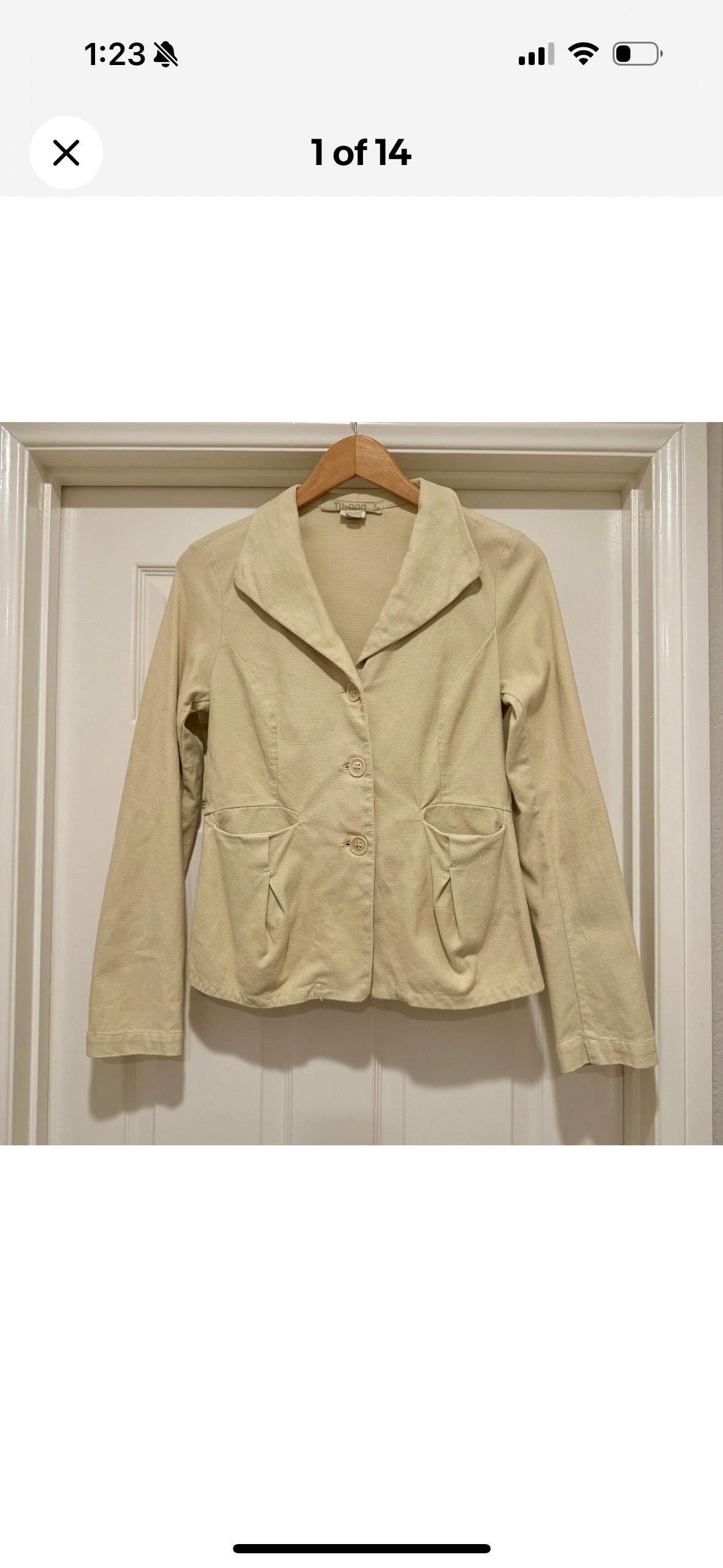 Vintage Transit Par-such TR-900 Light Yellow Jacket Made in Italy