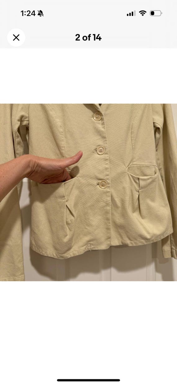 Vintage Transit Par-such TR-900 Light Yellow Jacket Made in Italy