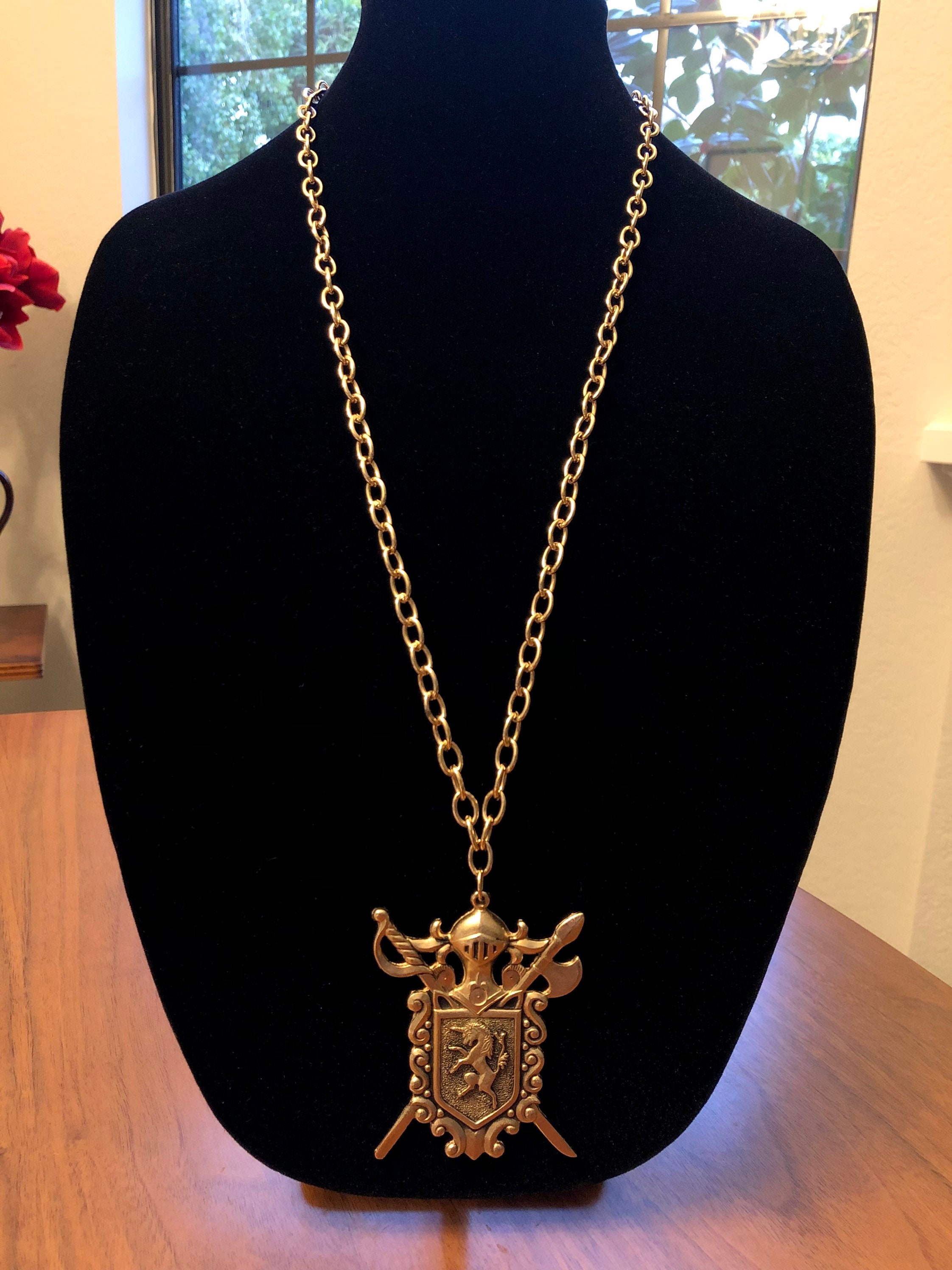 Vintage Bicentennial Spirit of '76 Pendant Necklace Great