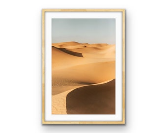 Wüste Sanddünen Fine Art Fotografie Druck, Boho minimalistisch Dekor (digitaler Download)