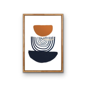 Formes géométriques abstraites #3 - Mid Century Modern Minimalist Artwork Instant Download Printable Home Decor Poster