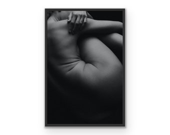 Nude Woman Fine Art Print – Modern Minimalist Decor (Digital Download)