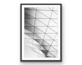 Geometric Architecture Print | Modern Urban Art (Digital Download)