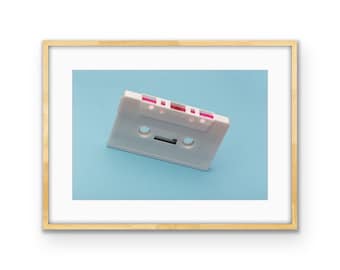 Retro Cassette Tape Print - 1980s Nostalgia Wall Art (Digital Download)