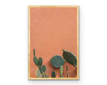 Minimalistischer Kaktus Fine-Art-Print, Wüstenfotografie (Digitaler Download)