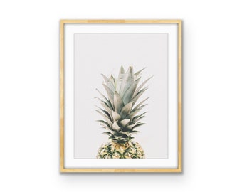 Pineapple Fine Art Photography Print - Pineapple Tropical Print Wall Art, Printable Photography, Pineapple  Poster, Digital Download