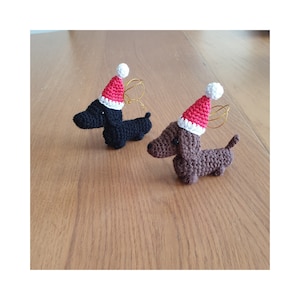 Christmas sausage dog