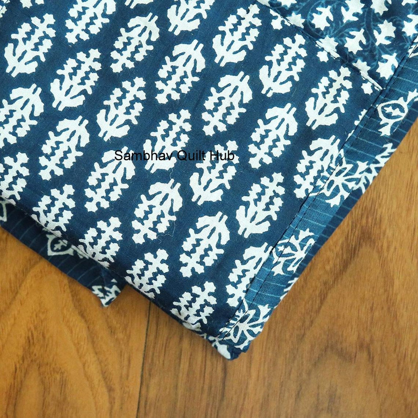 Indigo Patchwork Decorative Throw Blanket Multi Color Super Etsy