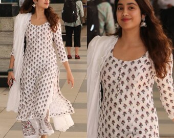 block print kurtis design