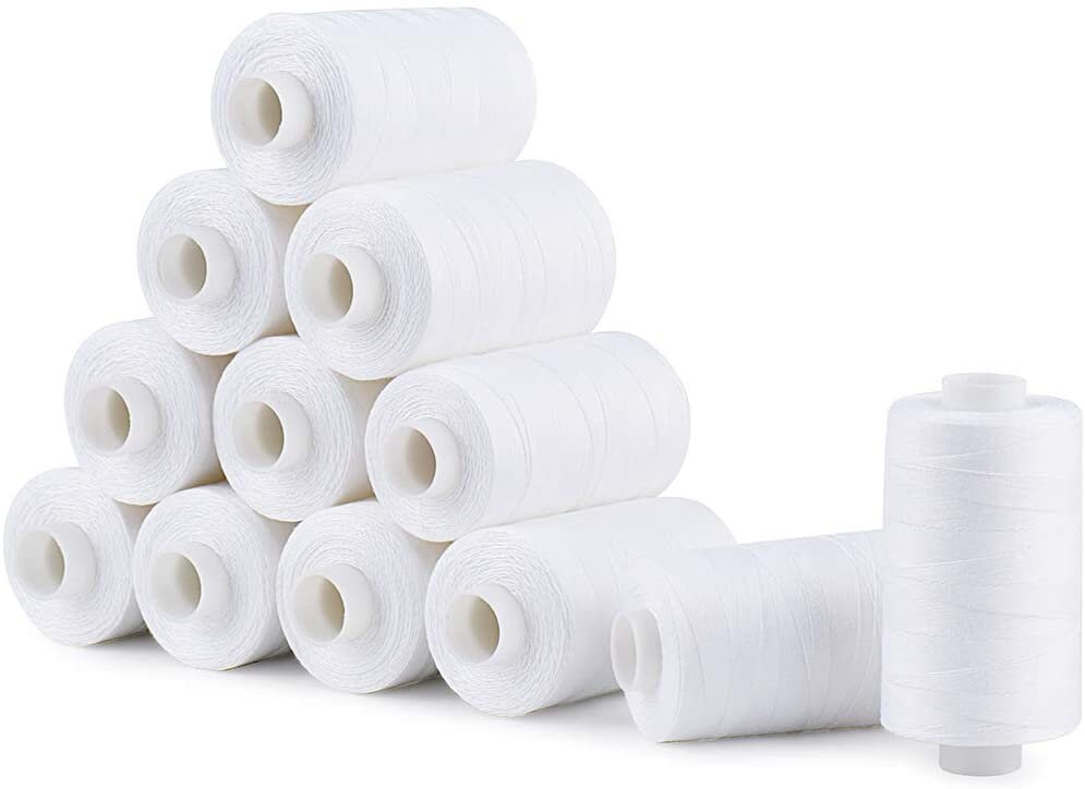 White Cotton Threads All Purposes Cotton Quilting Thread 50s/3 Etsy UK