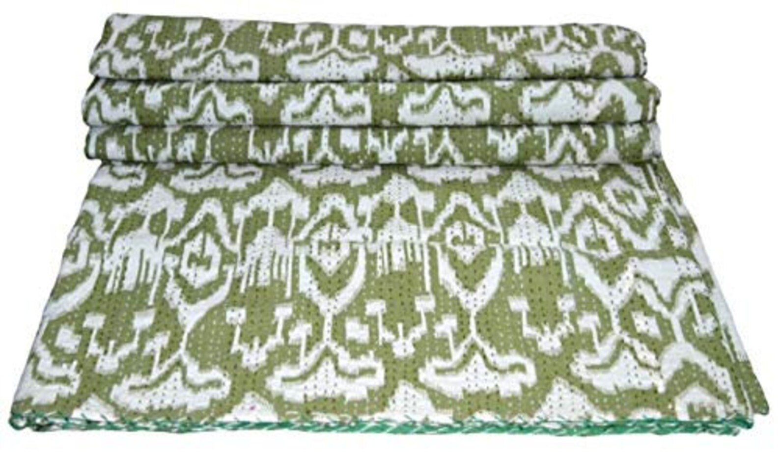 Ikat Twin Size Quilt Reversible Ethnic Quilt Home Decorative Etsy