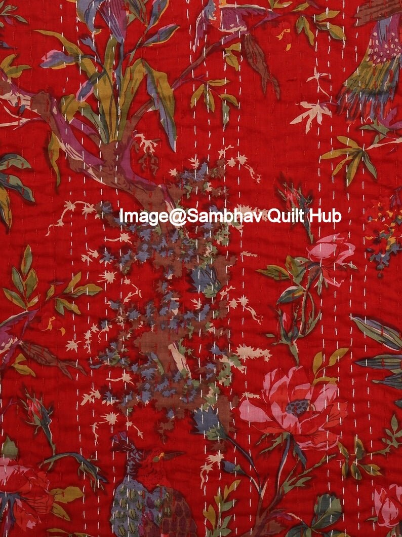 100 Twin/single Bed Bohemian Bird Twin Bedspread Handcrafted Etsy UK