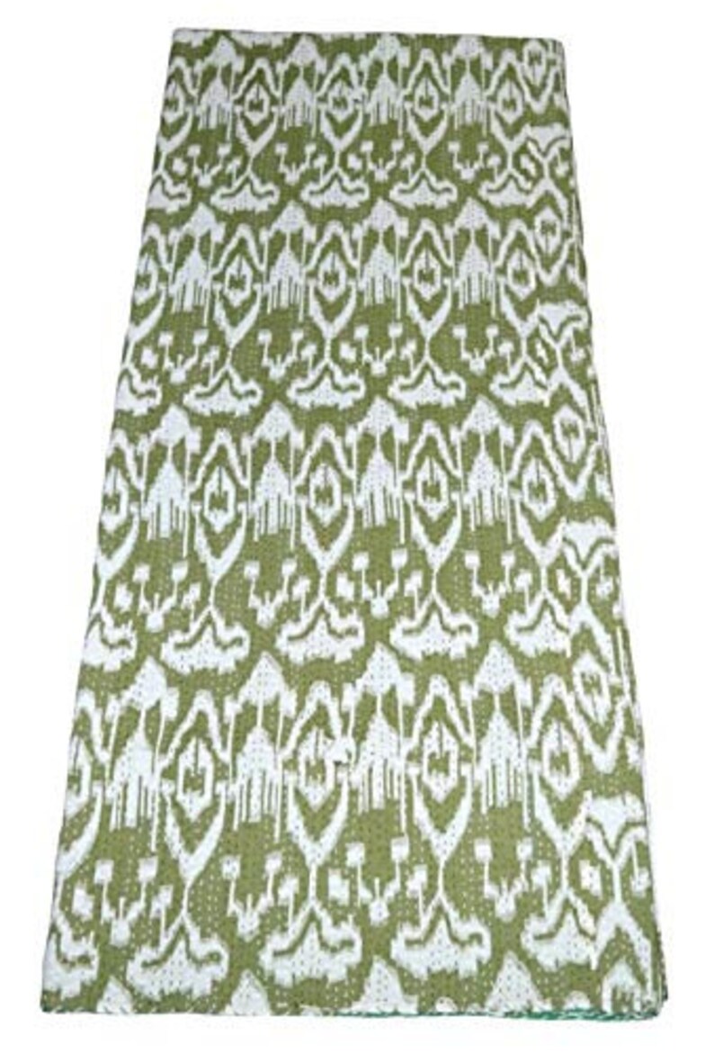 Ikat Twin Size Quilt Reversible Ethnic Quilt Home Decorative Etsy