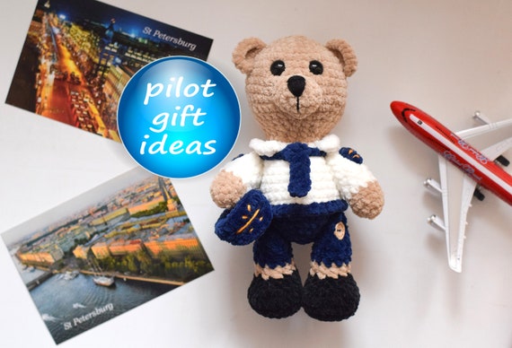 airline pilot teddy bear