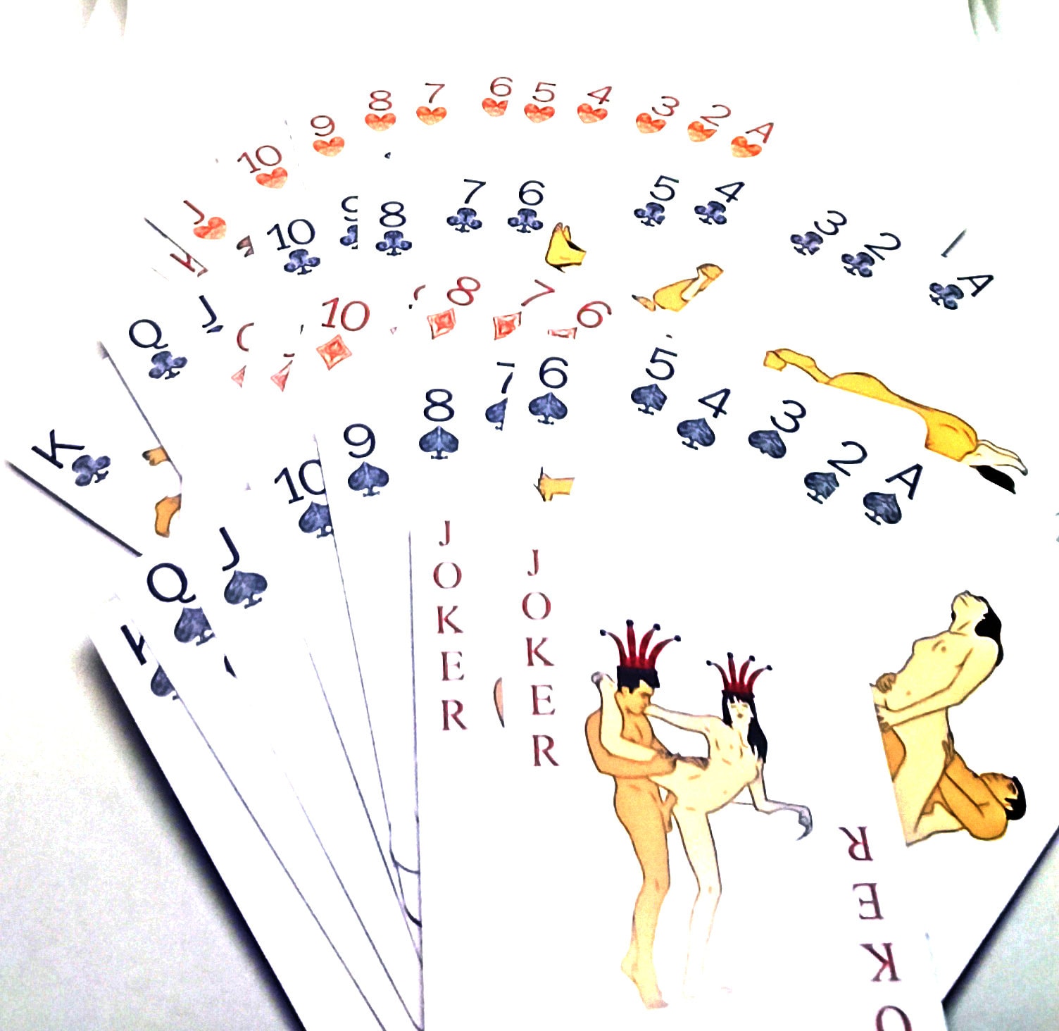 Kamasutra Sex Positions Printed Playing Cards 54 Etsy 